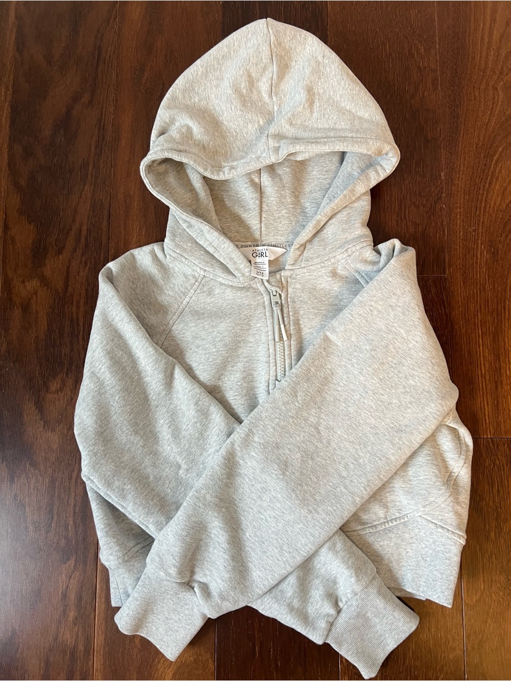 Athleta Casual Heather Gray Zip-Up Hoodie Sweatshirt - Unbranded